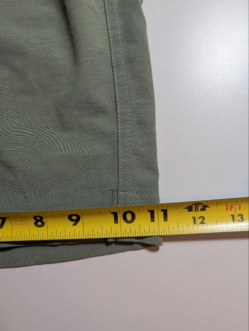 Faherty Men's 35 Olive Green Casual Shorts - Lightweight Everyday All Day Wear
